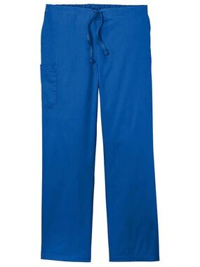 Wonder wink medical scrub pants bottoms size small petite blue purple straight